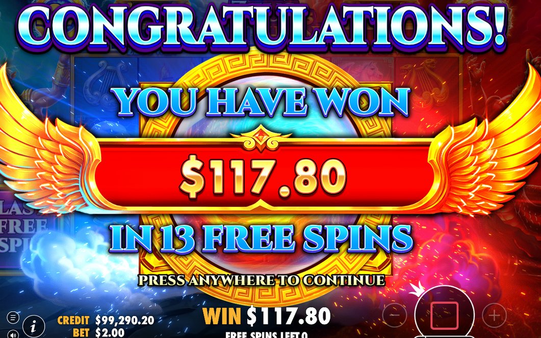 Vinstskärm med ZEUS WIN och TYPHON WIN